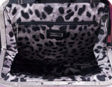 Fur Embellished Clutch Shoulder Bag