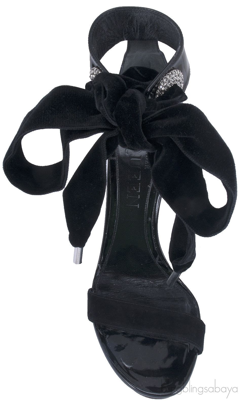Swarovski Crystal Embellished Leather Sandals*