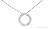 Love Diamond Paved Necklace