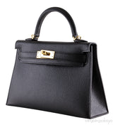 Kelly 20 Black Epsom Sellier GHW