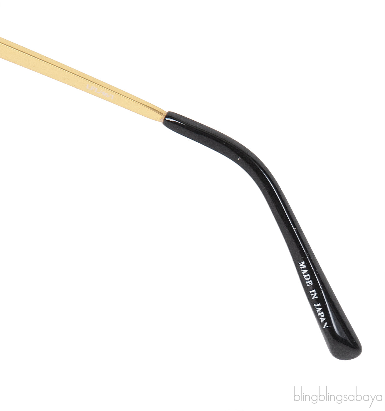 Linda Farrow LFL461 Black & Gold Aviator Sunglasses