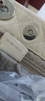 White Quilted Cannage Bag