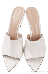 White Alise Leather Sandals