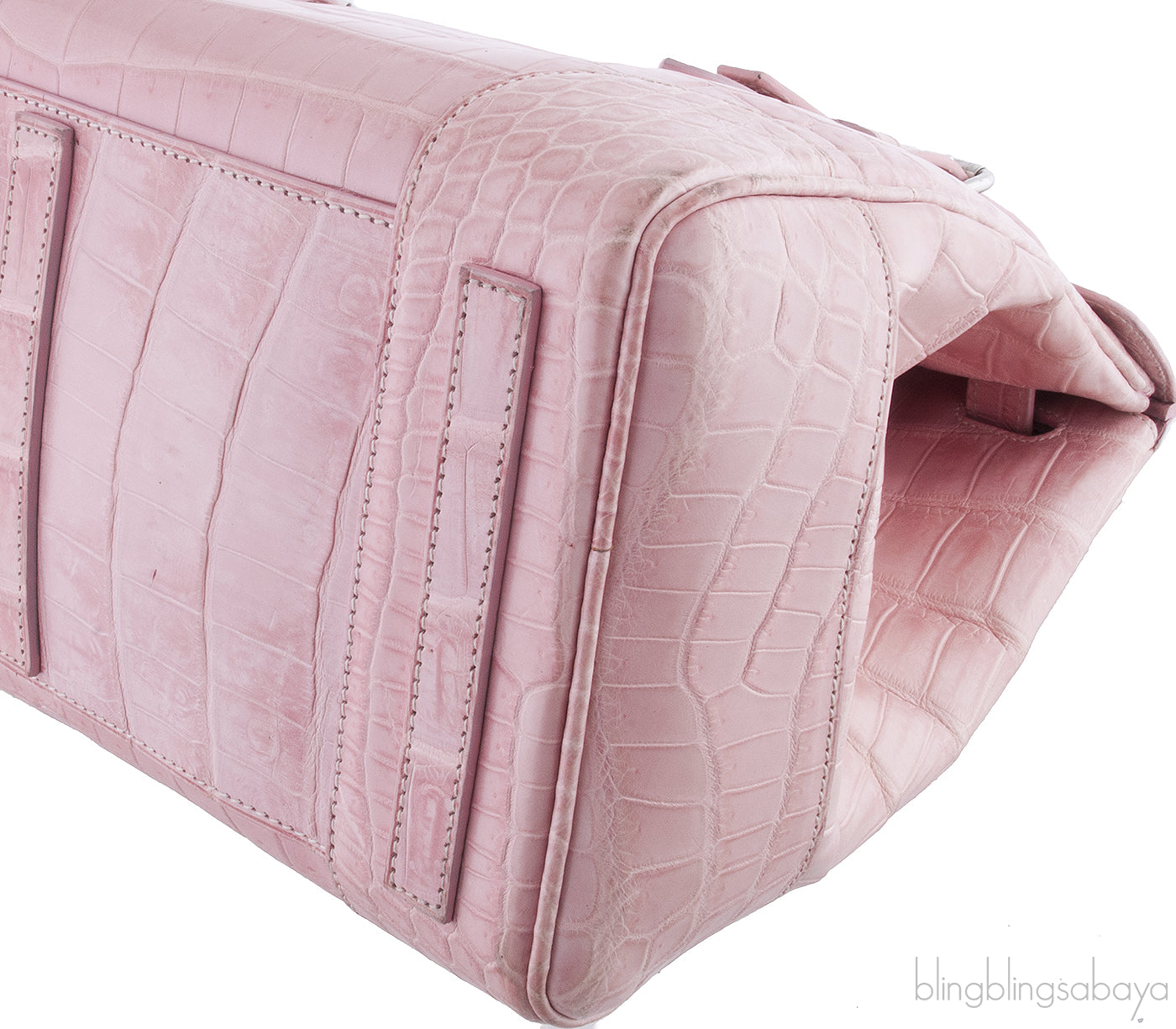 Ricky Light Pink Alligator Bag