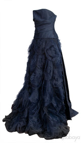 Midnight Blue Tube Gown