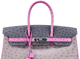 Birkin 35 Tri-Color Ostrich PHW