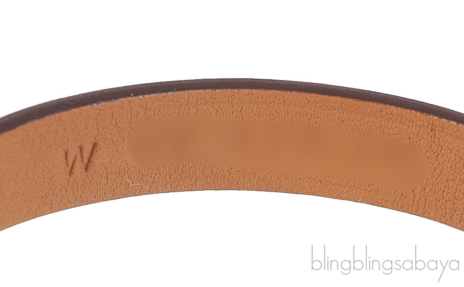 Hermes Rivale Mini Bracelet Chamkila Rouge Coeur PHW
