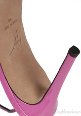 Pink Henriette Strass 85mm Pumps