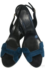 Bi-color Suede Night 90 Sandals