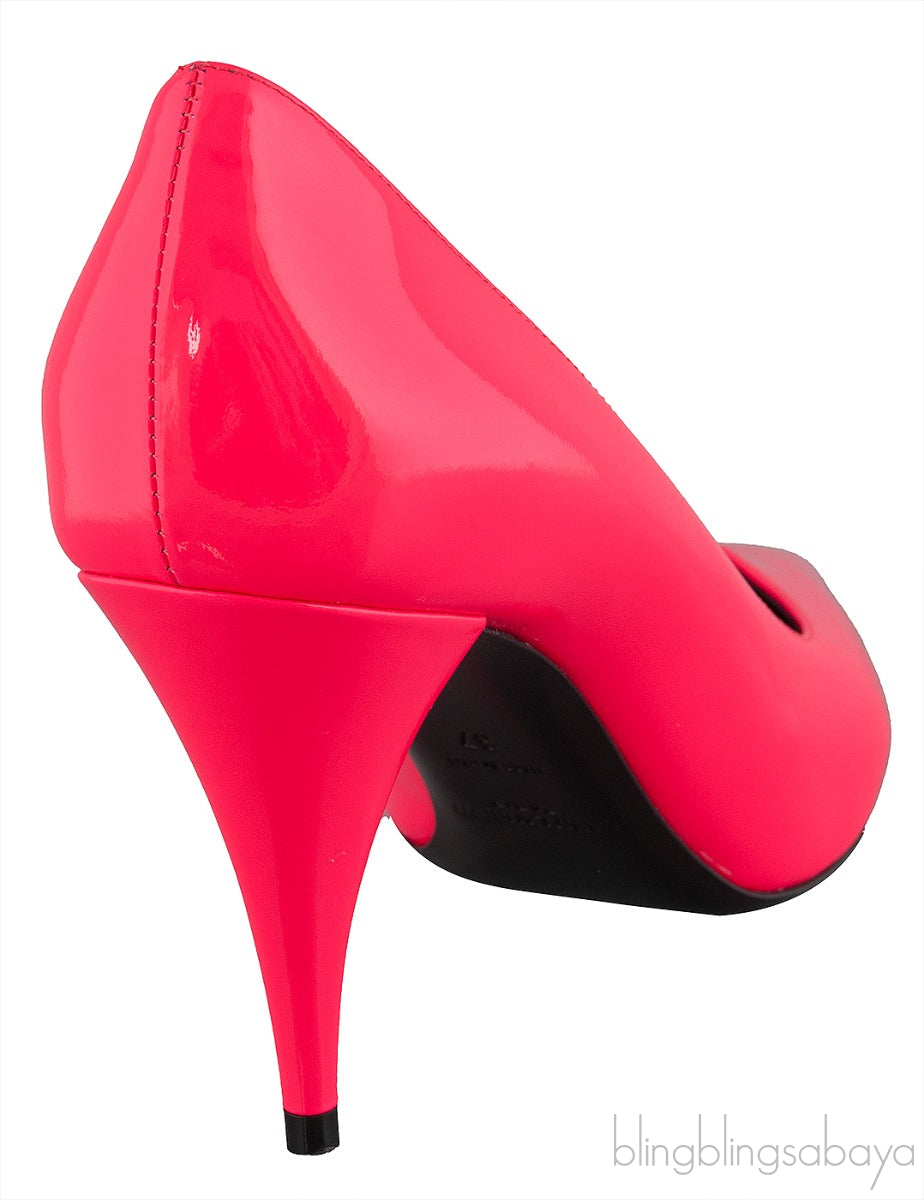 Neon Pink Pointed Toe Heels