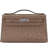 Kelly Pochette Etoupe Ostrich PHW