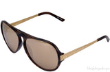 Gold Aviator Sunglasses