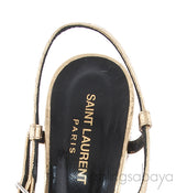 Gold Python Candy Platform Sandals