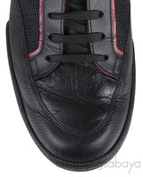 Mesh Fabric Leather Vintage Tennis Web Sneakers