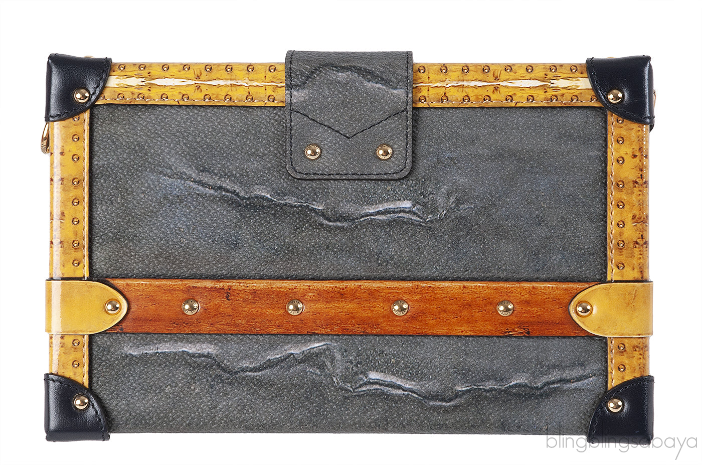 Louis Vuitton Grey Printed Petite Malle GHW