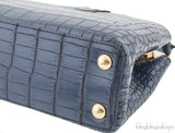 Blue Capucines Crocodile BB