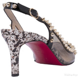 Manovra Studded Pvc Slingback Pumps