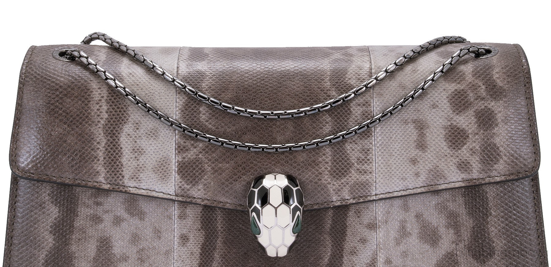 Serpenti  Karung Skin Flap Bag