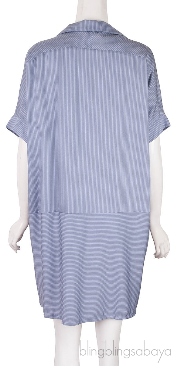 Grey Stripes Sleepwear Top