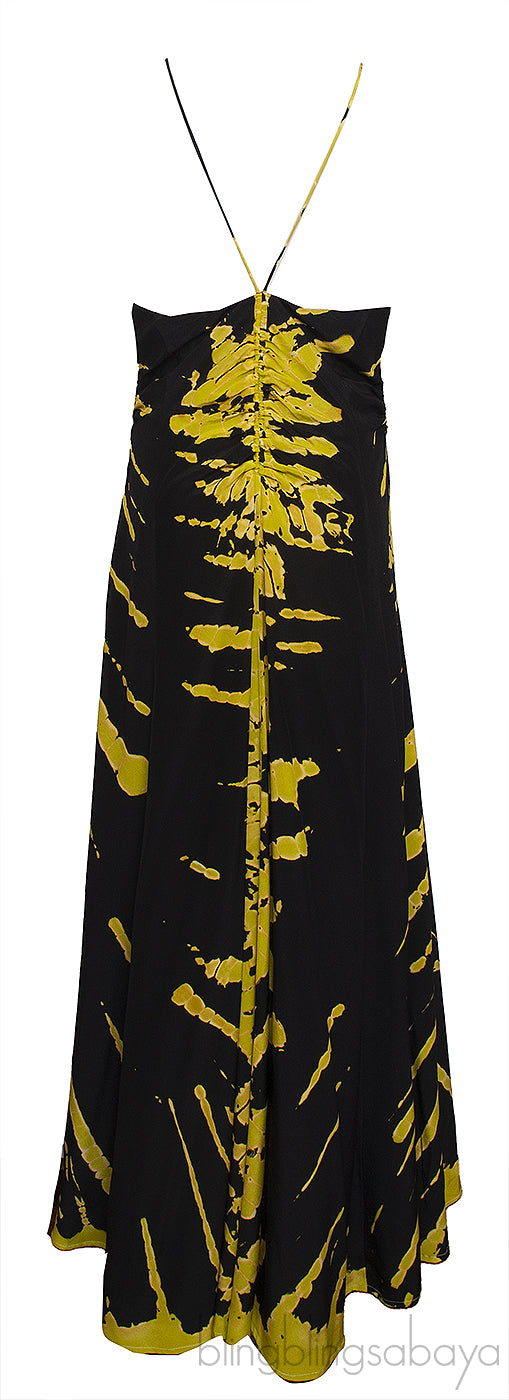 Chikadi Black Gecko Print Dress