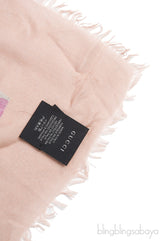 GG Floral Print Modal Silk Shawl