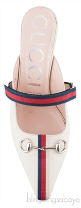 Emma Off-White Leather Mules