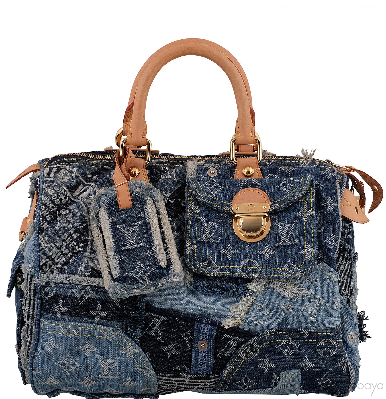 Denim Patchwork Speedy 30