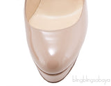 Bianca Nude Patent Pump