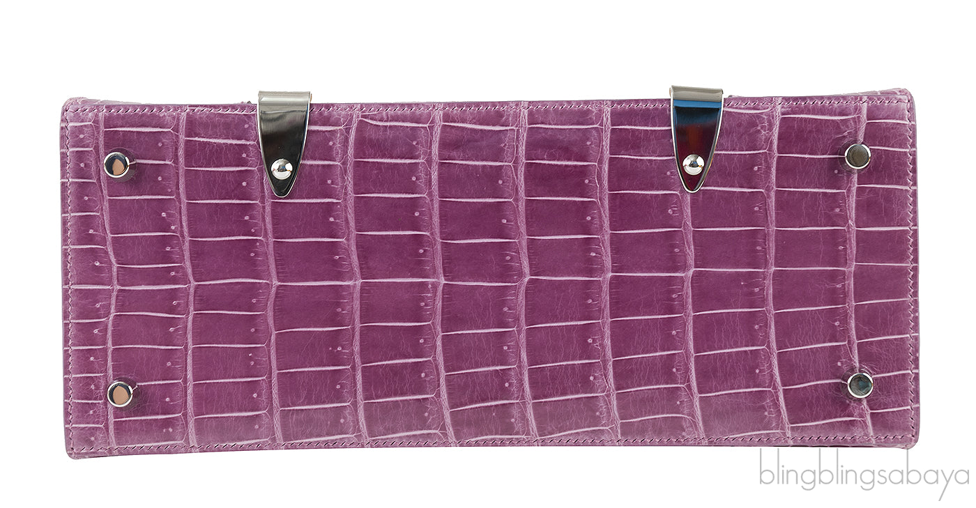 Saigon PM Purple Crocodile Bag