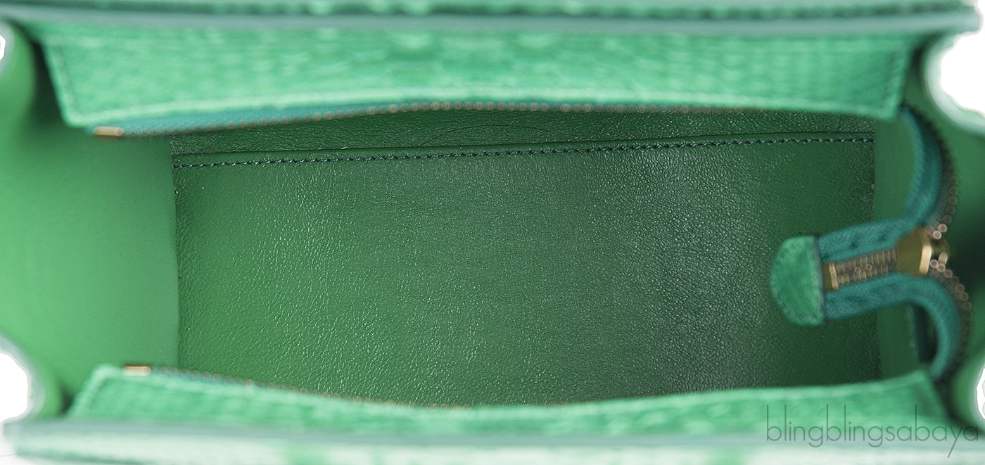 Green Python Nano Luggage
