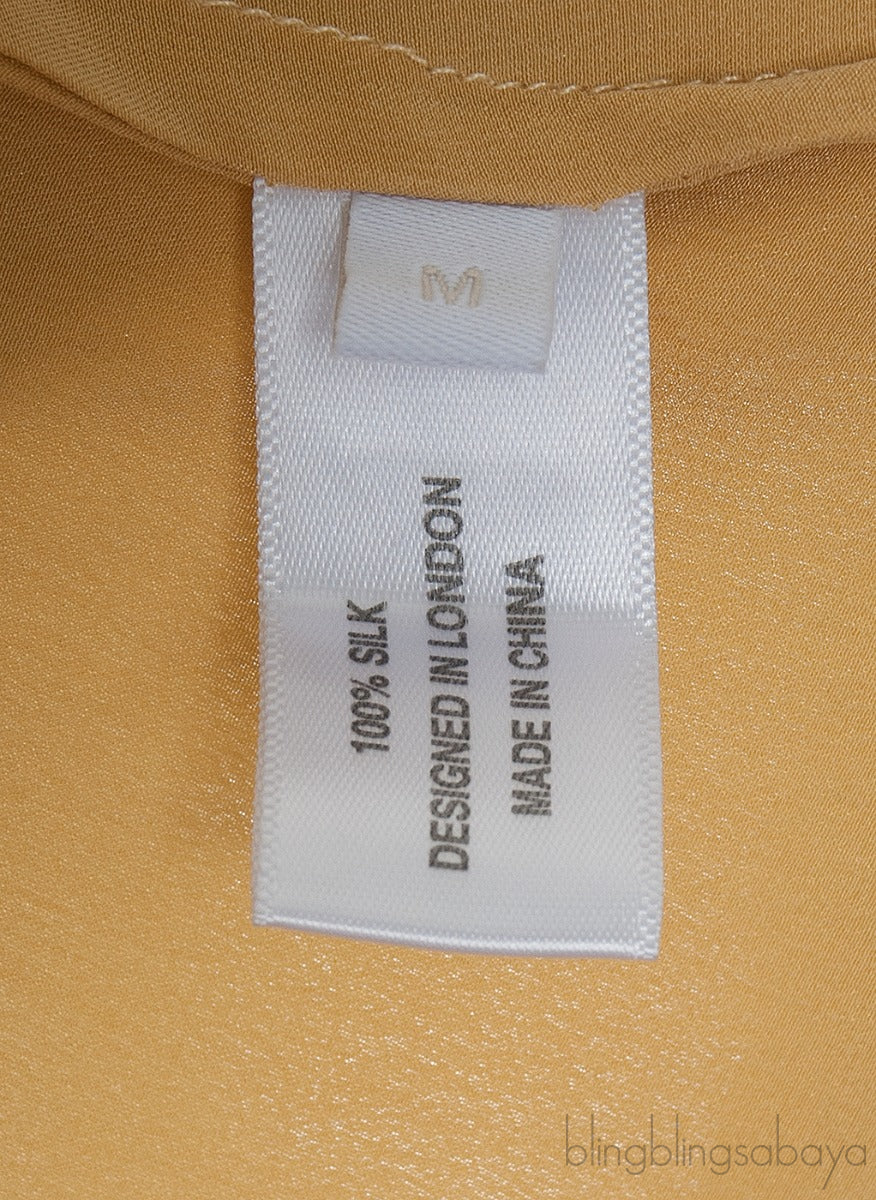 Gold Silk Dress
