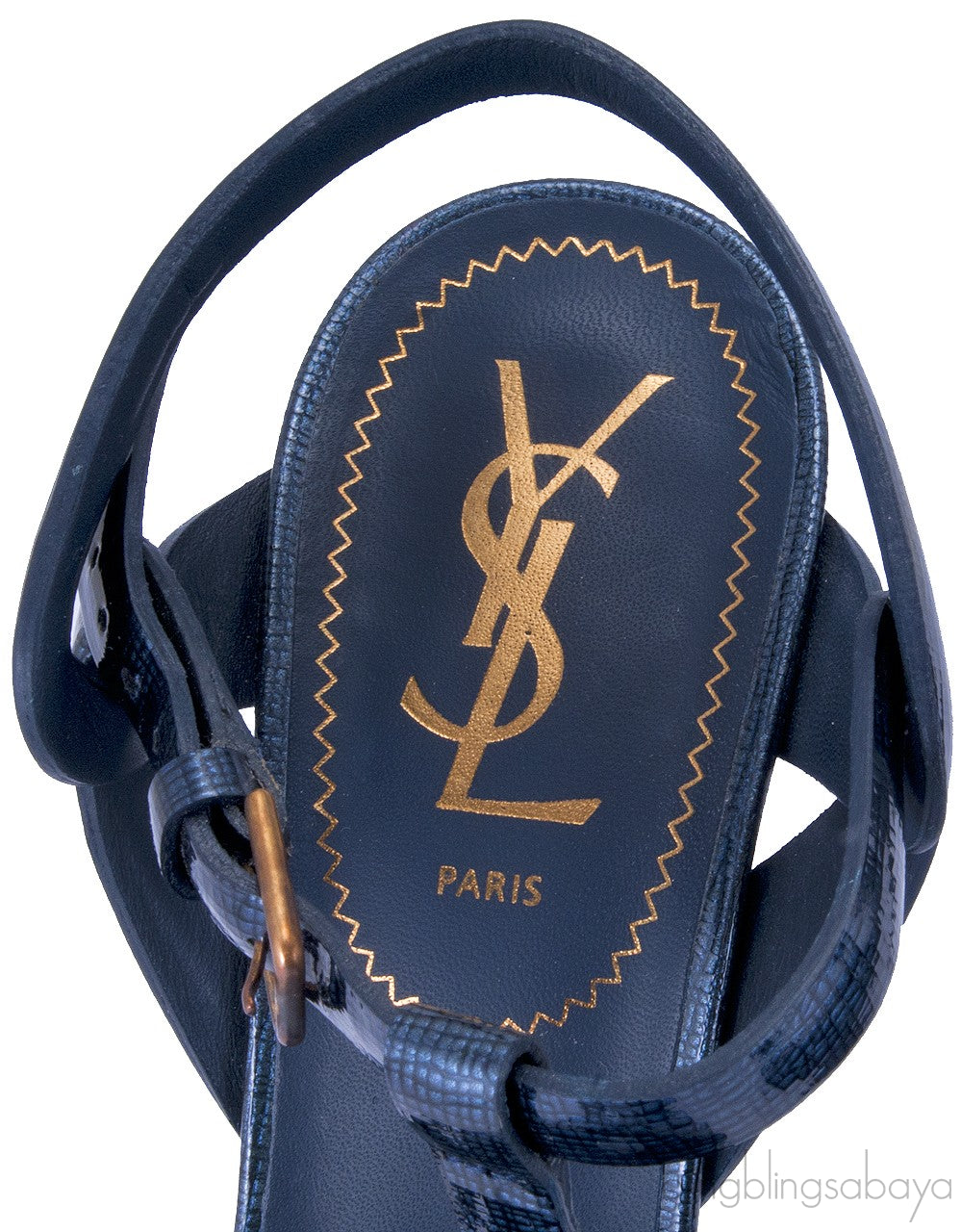 Navy Blue Patent Leather Tribute