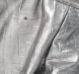 Givenchy Metallic Grey GG Leather Hobo Bag