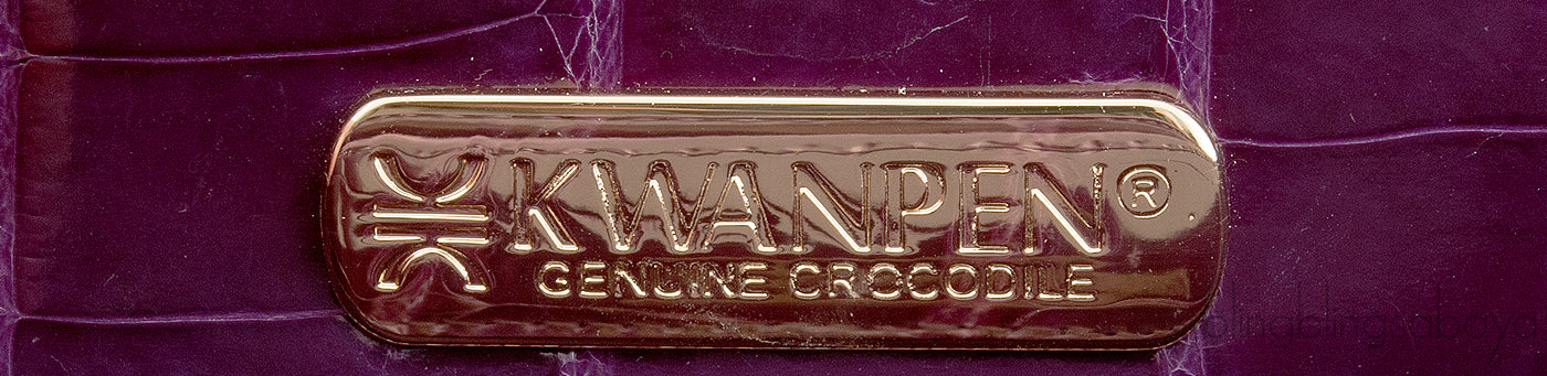 Signature Amethyst Crocodile Bag