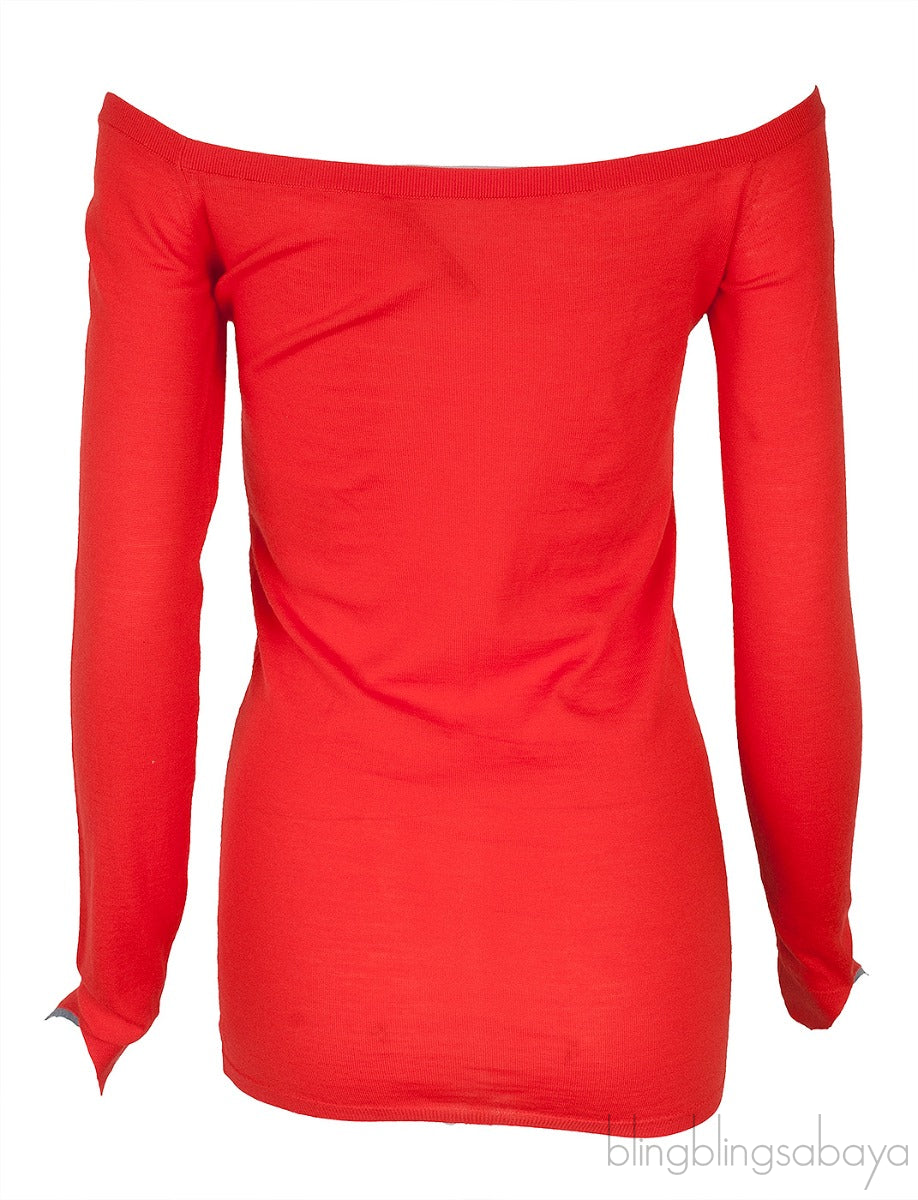 Red Wool Sweatshirt