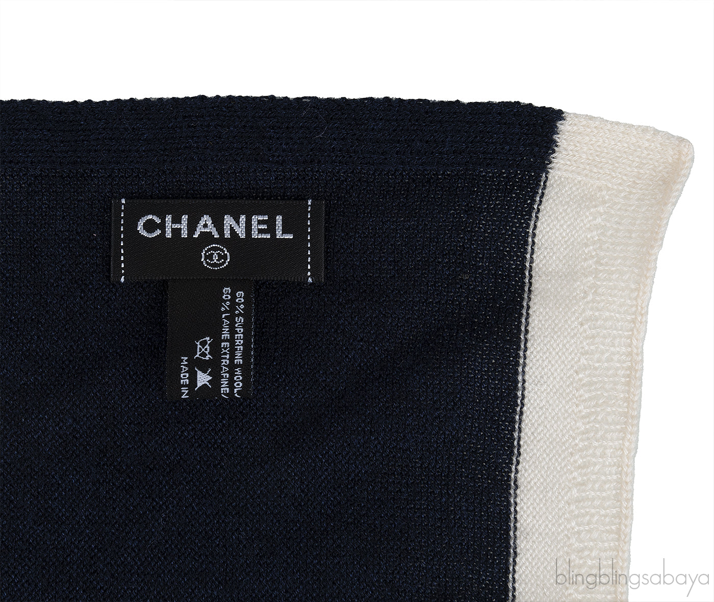 OFF-WHITE & BLUE CC SCARF