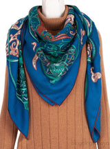 Cashmere Silk La Charmante Aux Animaux Scarf 140