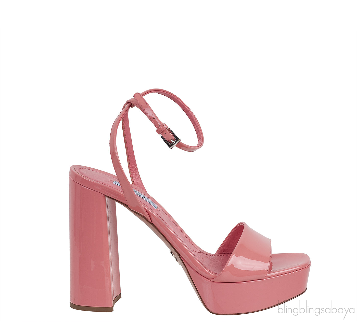 Patent Leather Platform Slingback Sandals 38