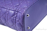 Lady Dior Violet Large Shopping Tote