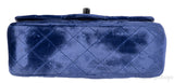 Chanel Velvet blue Mini Flap Bag