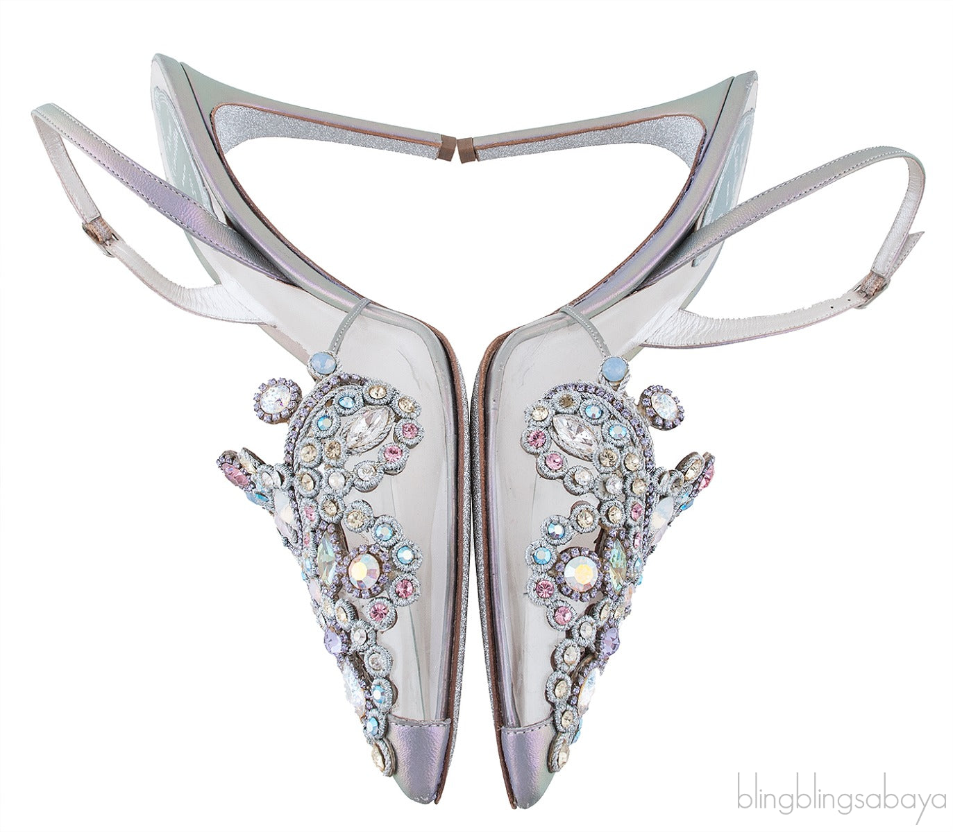 Veneziana Strass PVC Slingback