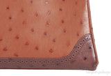 Kelly 32 Ghillies Rouge H Sunset and Brique Ostrich Bag