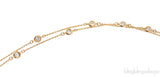 Gold Diamond Necklace & Bracelet