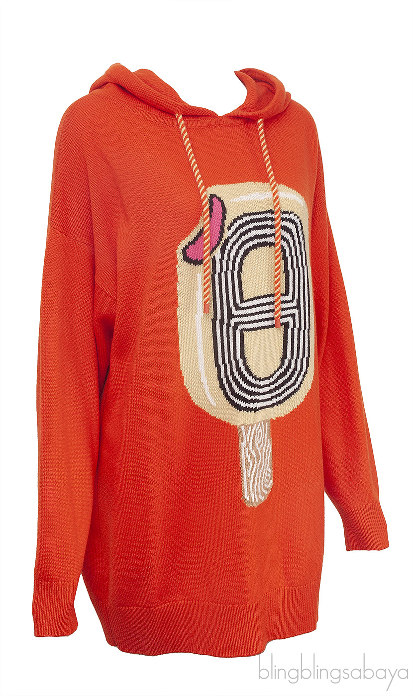 Ice Cream Orange Cashmere Sweatshirt