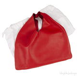 Candy Red Bindle Small Leather Tote Bag