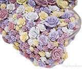Miss Dea Floral Applique Clutch