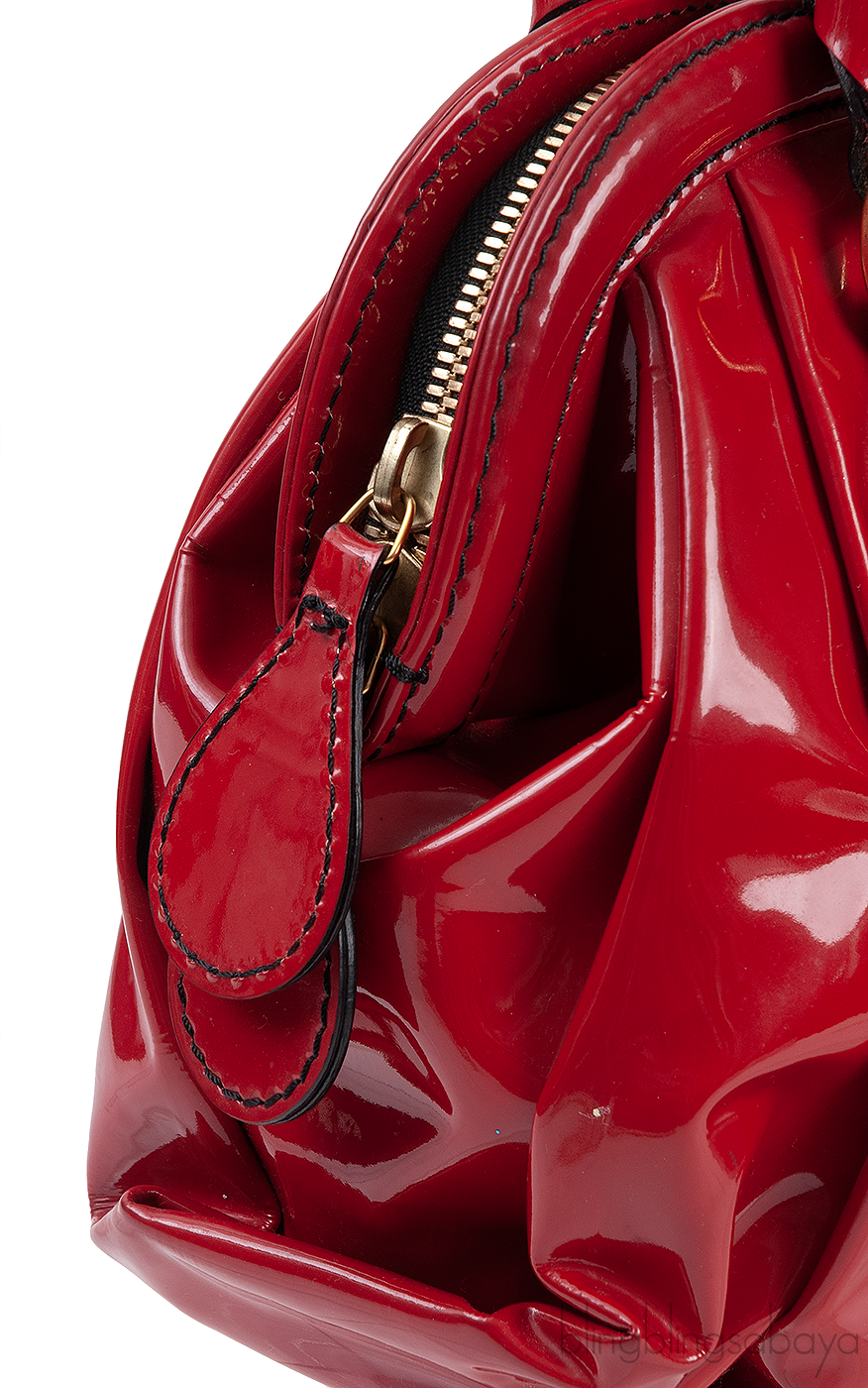 Valentino Garavani Red Patent Top Handle Bag
