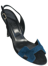 Bi-color Suede Night 90 Sandals