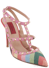 Chevron Crystal Rockstud Pump