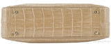 Beige Crocodile Handbag